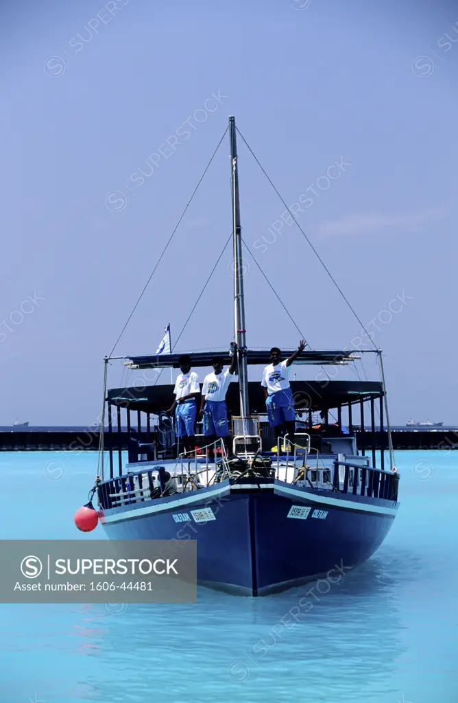 Maldives islands, Male, cruise boat