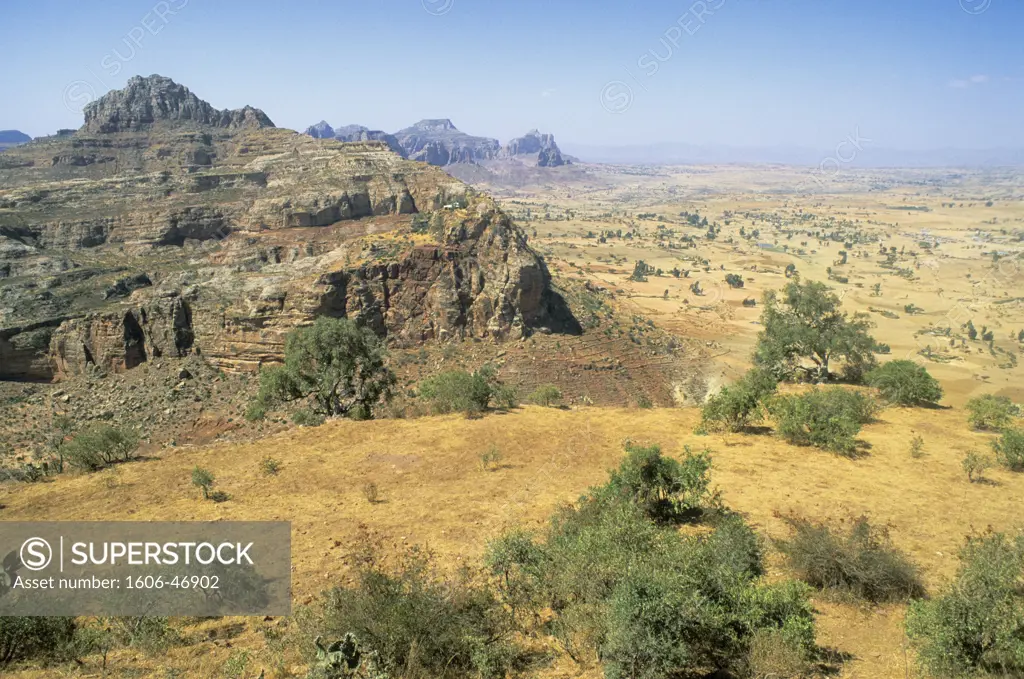 Ethiopia, Tigrai, Mekele, Hausien mountains