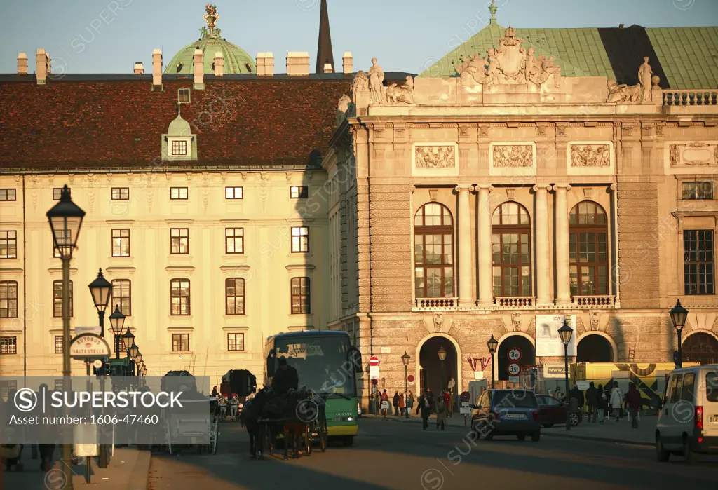Austria, Wien, Hofburg imperial palace, Heldenplatz