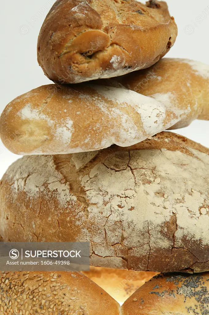 Still life, different types of breads