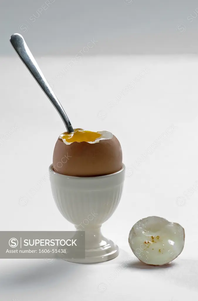 Soft boiled egg with paprika