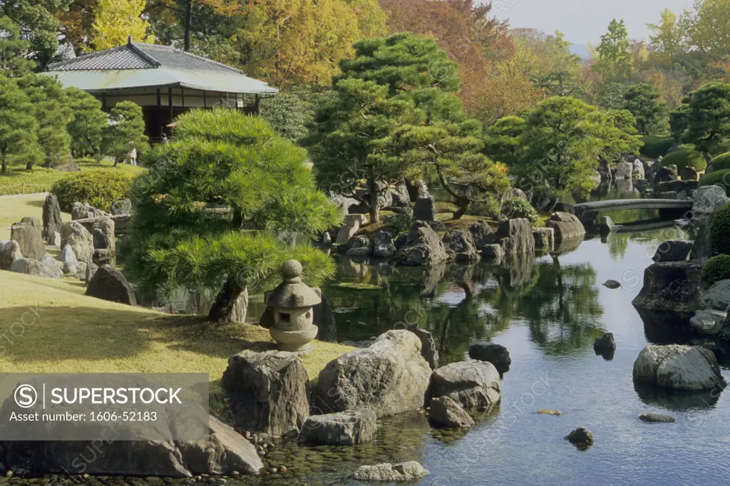 Japan, Kyoto, Nijo Castle, garden