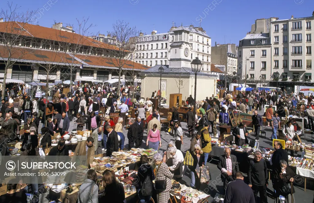 France, Paris, Aligre square, second-hand market