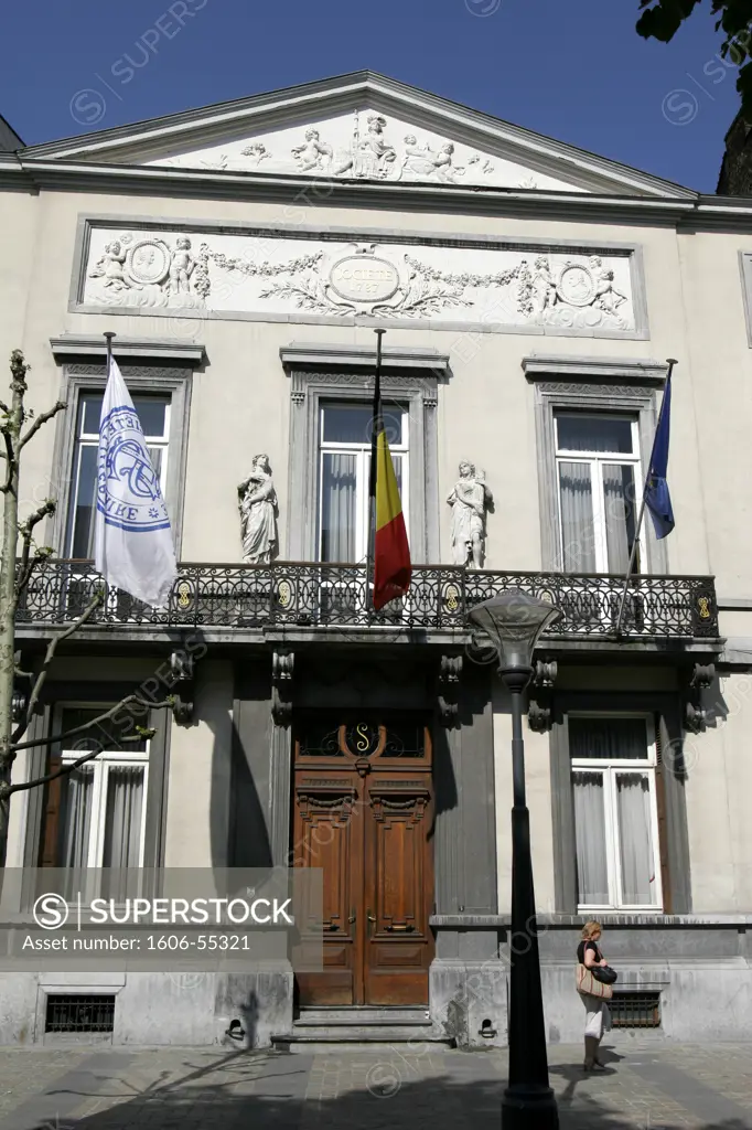 Belgium, Walloon province of Liège, Liège city, French Republic square, building façade