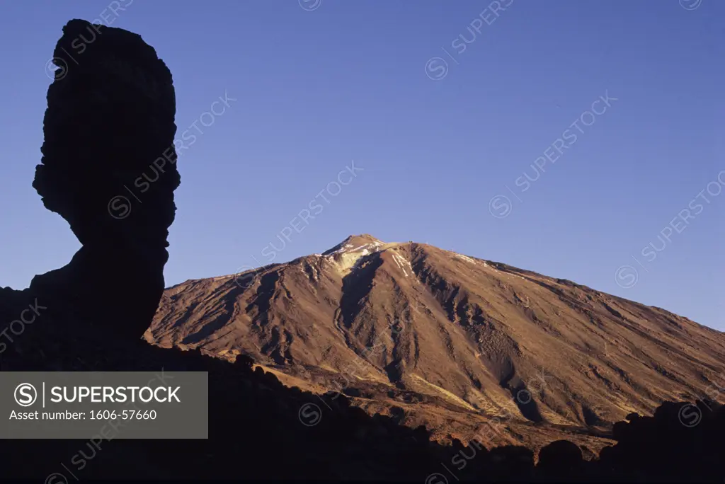 Canary islands, Tenerife, Los Roques, Teide mount