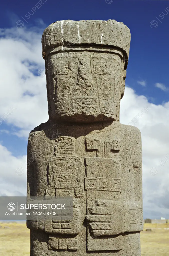 Bolivia, Tiwinaku, temple, detail