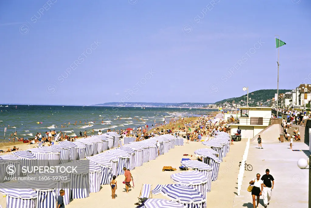 France, Normandy, Calvados, Cabourg, beach