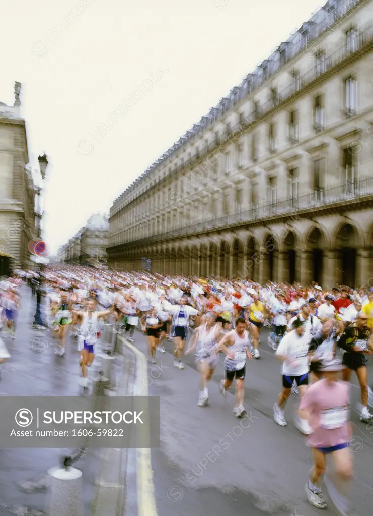 France, Paris, marathon race