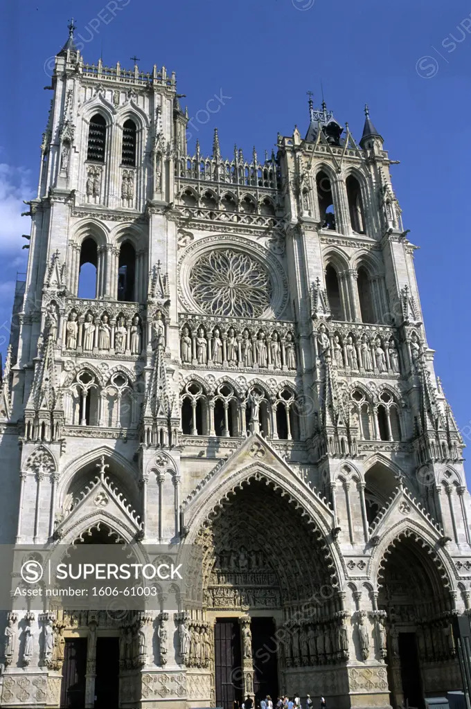 France, Picardie, Somme, Amiens, Amiens cathedral, 13th century (Unesco World Heritage)