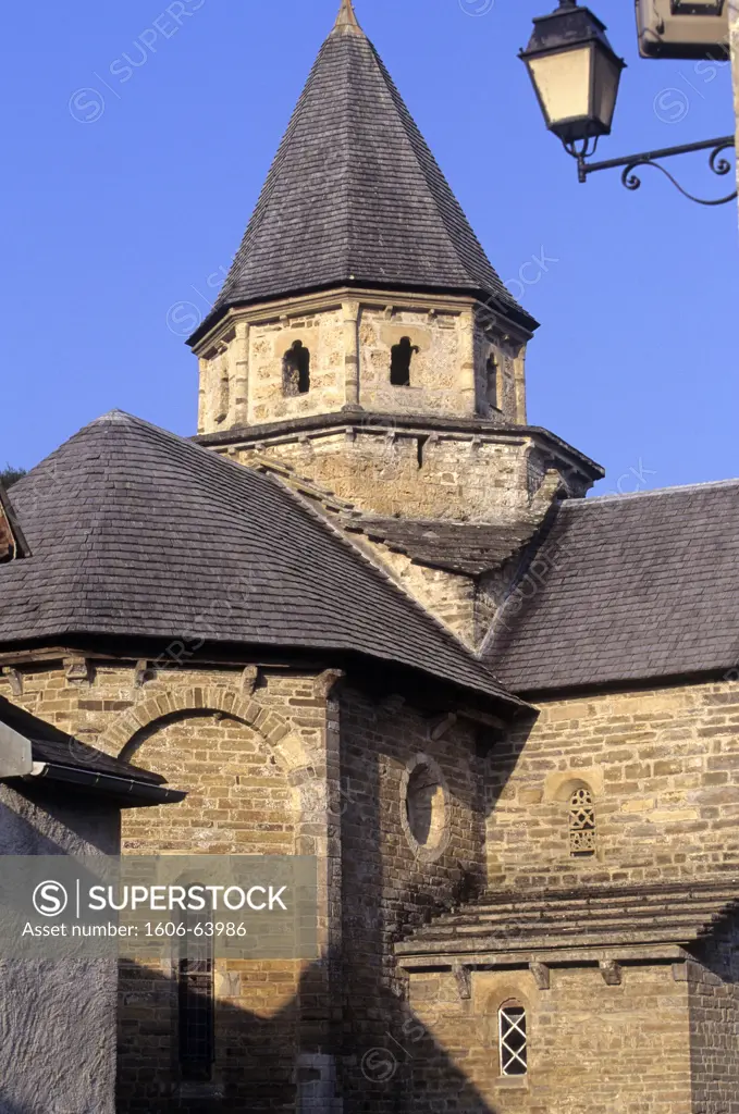 France, Aquitaine, Pyrenees Atlantiques, Pays Basque, L'Hopital-Saint-Blaise in Mauleon district, church 12th century(Unesco World Heritage)