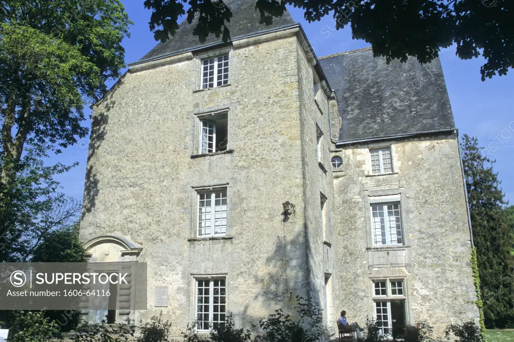 France, Centre, Indre-et-Loire (Touraine), Saché,  Saché castle, Honoré de Balzac house