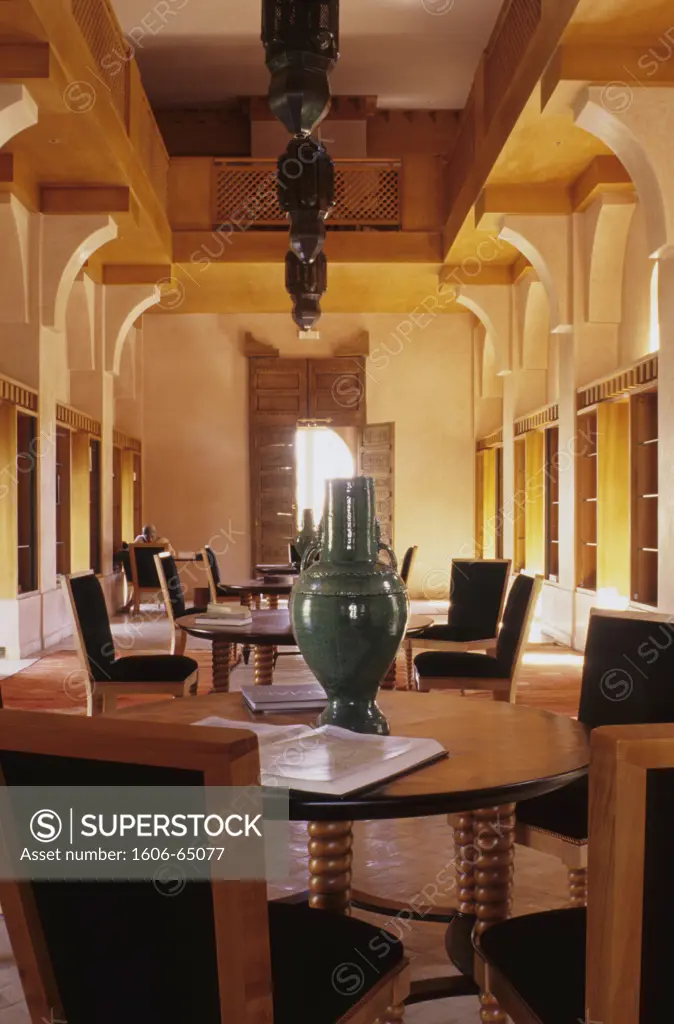 Morocco, Marrakech, Amanjena hotel(architect Ed Tuttle)
