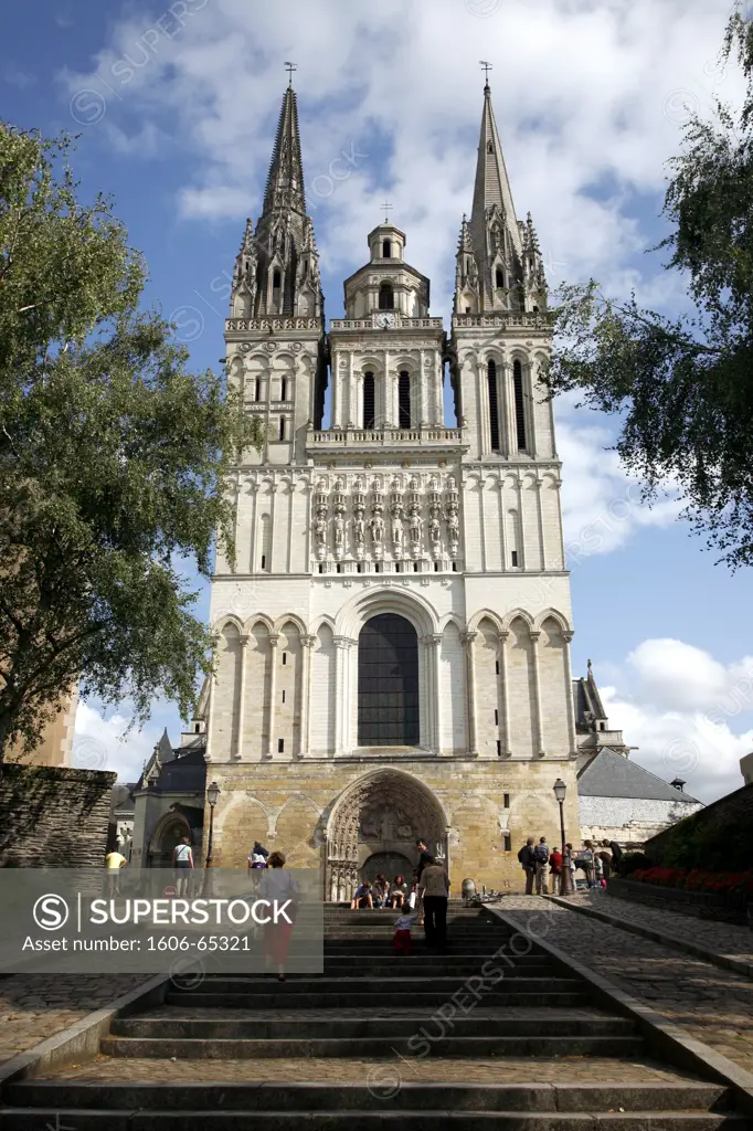 France, Maine et Loire, Anjou, Angers, Saint-Maurice cathedral (12th and 13th centuries)
