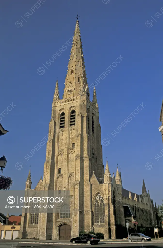 France, French Flanders, St Vaast de Hondschoote church