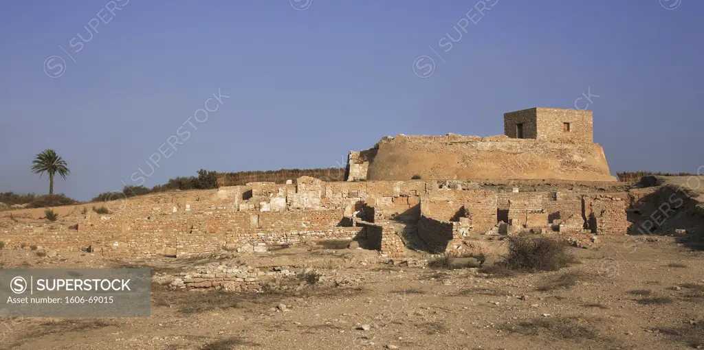 Africa, Tunisia, Kerkennah islands, fort of Bordj el Hassar