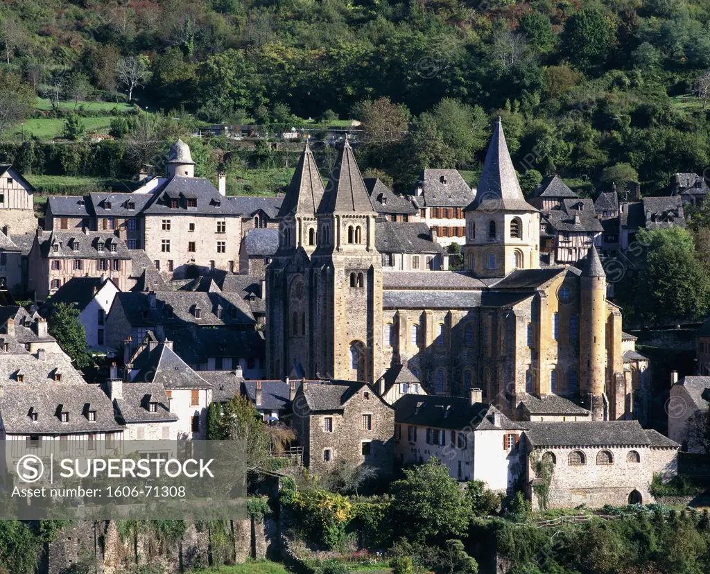 France, Midi Pyrenees, Aveyron, Conques, Sainte Foy abbey