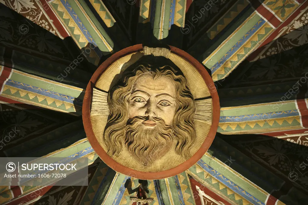 Autriche, Klosterneuburg, Klosterneuburg abbey keystone : Christ's face