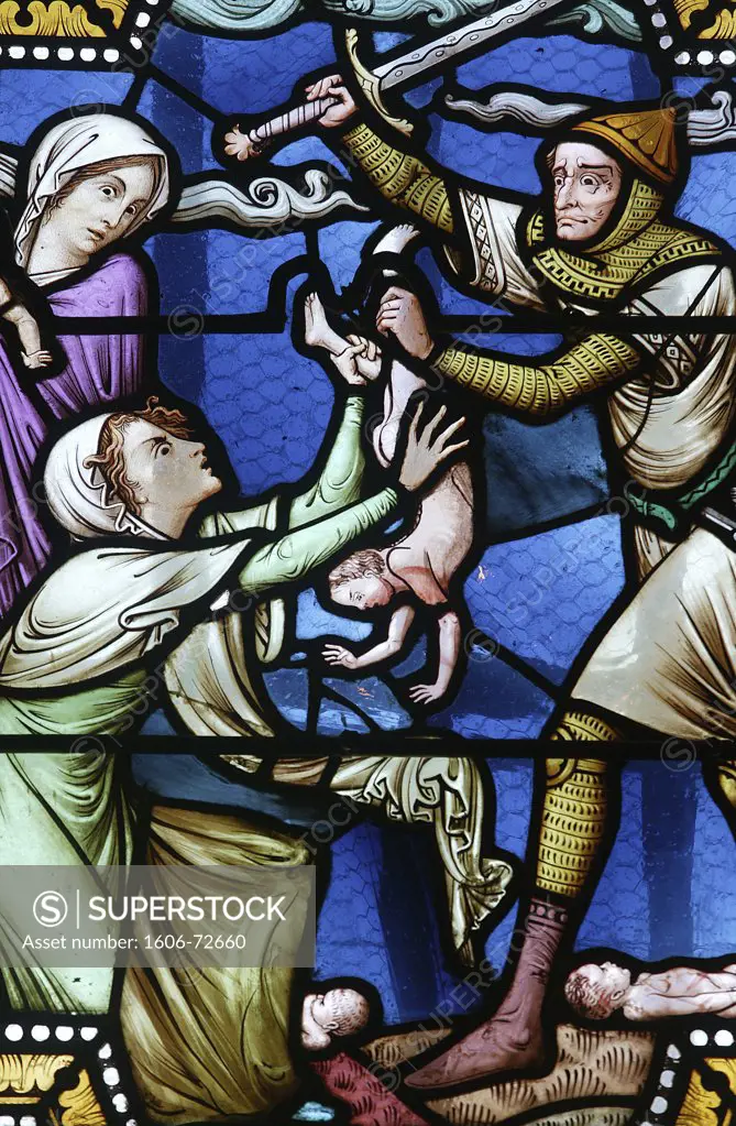 France, Bourgogne, Paray le Monial, Slaughter of the innocent. Paray le Monial basilica