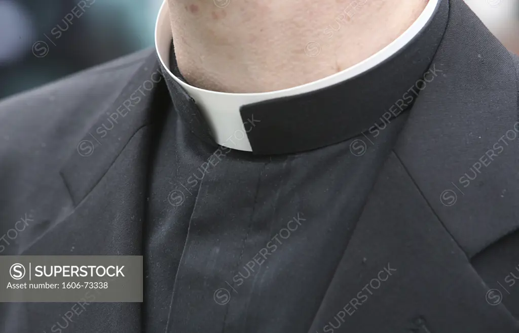 france, Paris, Clergyman's collar