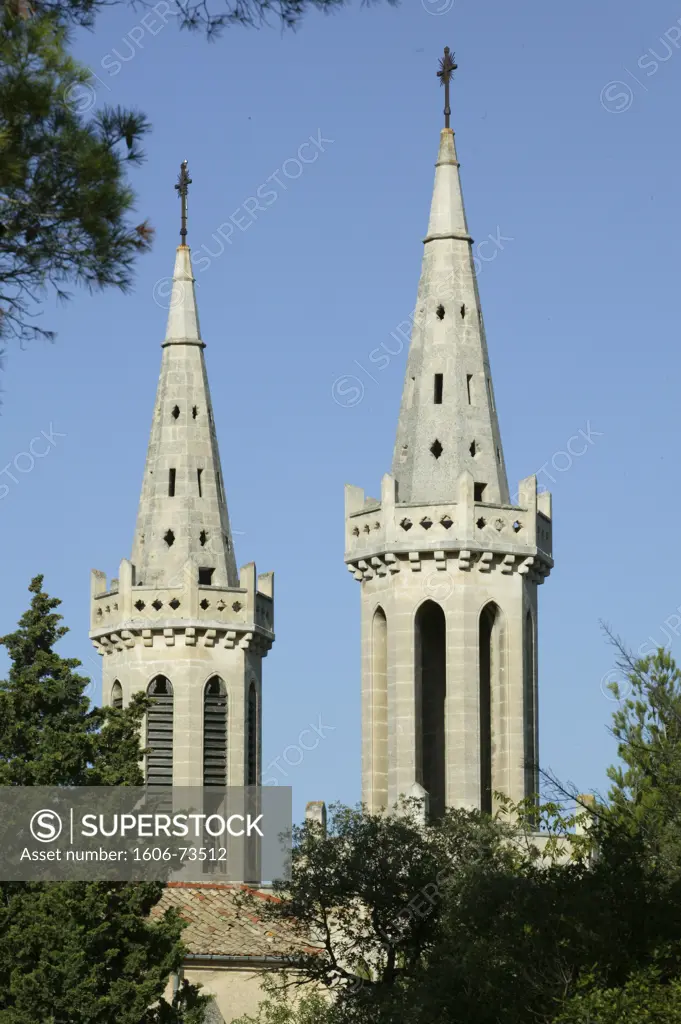 France, Bouches du Rhône, Frigolet, Saint-Michel de Frigolet abbey