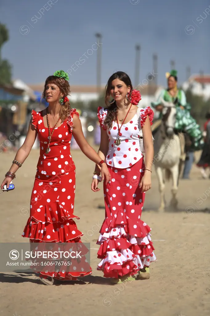 Spain, Andalusia, El rocio pilgrimage (most popular event of the country)