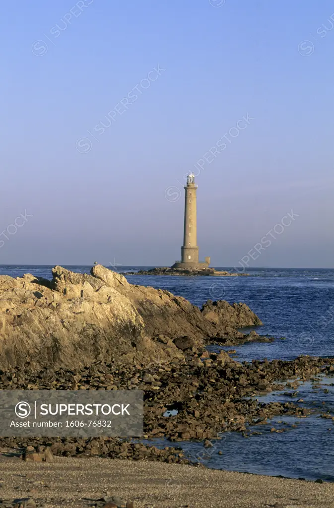 France, Normandy, Manche, Cotentin, La Hague cape, Goury lighthouse