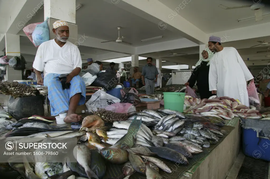 Emirats Arabes Unis, Oman, Muscat, Muttrah fish market