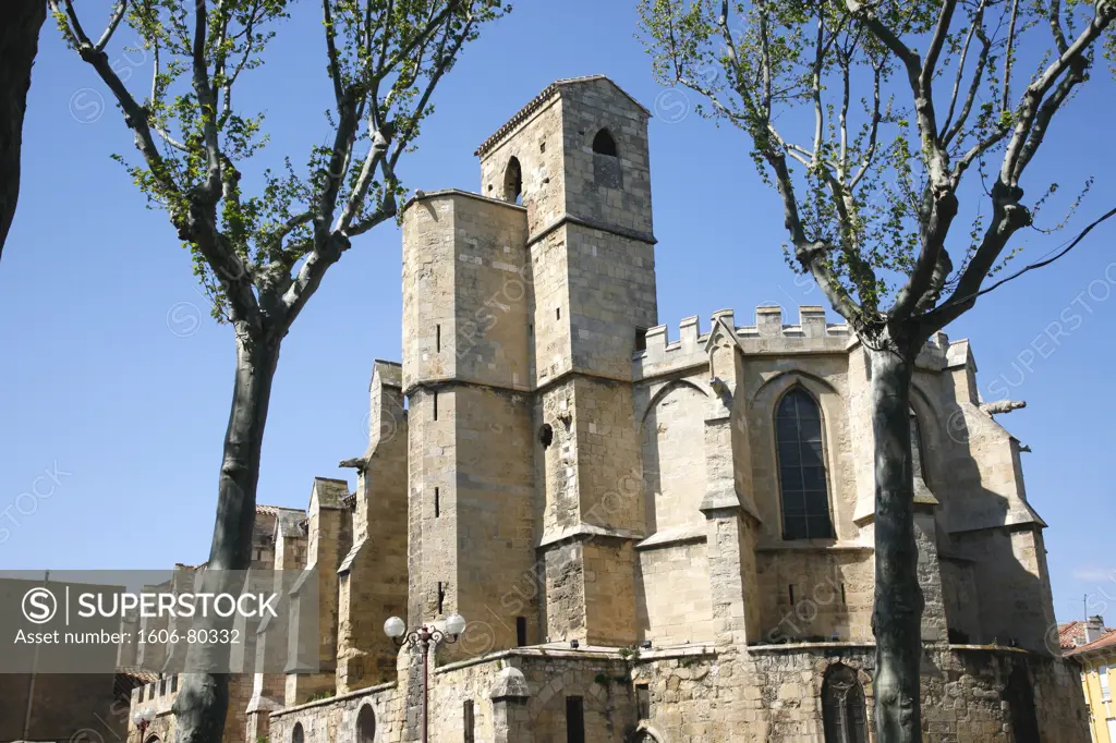 France, Languedoc-Roussillon, Aude, Narbonne, Lamourguier church, lapidary museum