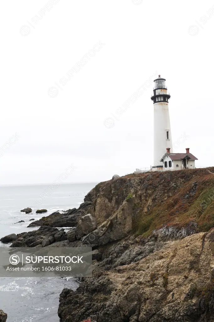 US, California, Pigeon point, lighthouse