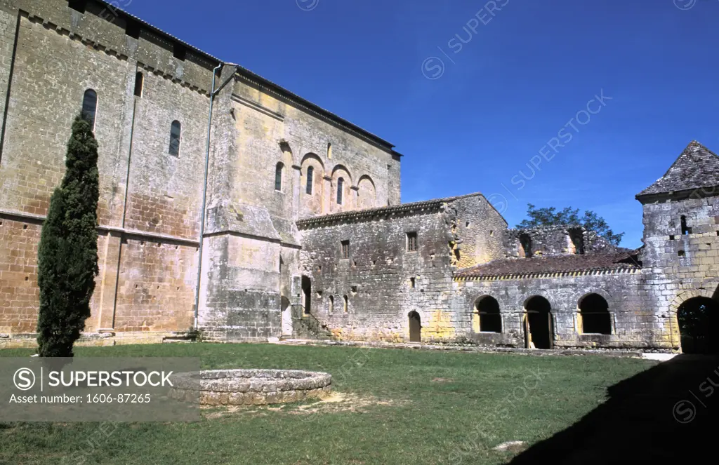 France, Aquitaine, Dordogne, Saint-Avit-Snieur abbey