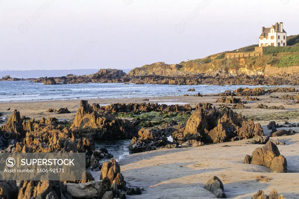 France, Brittany, Finistere (29), Locquirec, the beach