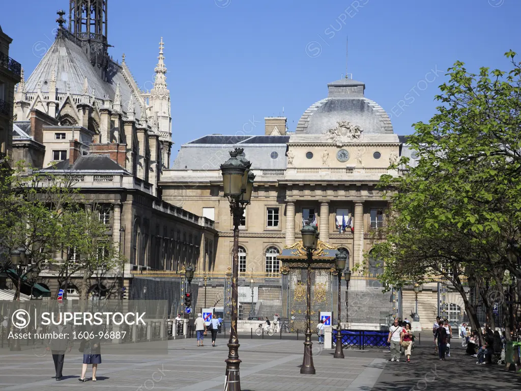France, Paris, Sainte Chapelle, Palais de Justice