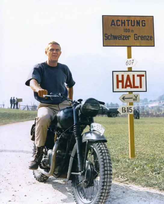 Steve McQueen / The Great Escape 1963 directed by John Sturges