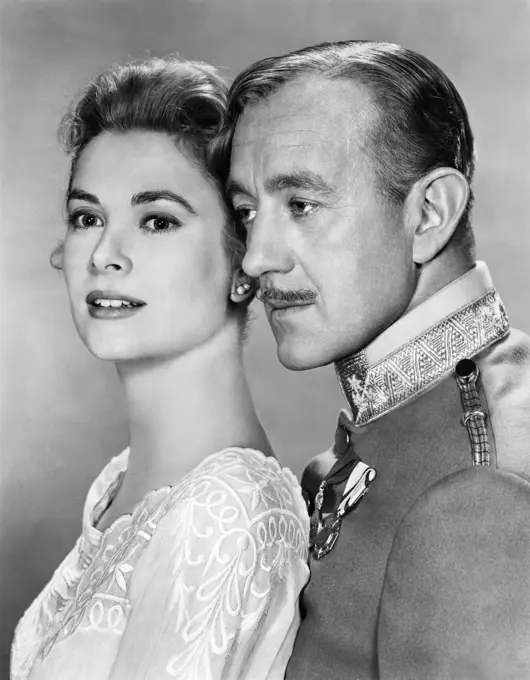Grace Kelly and Alec Guinness , The Swan , 1955 directed by Charles Vidor Metro-Goldwyn-Mayer Pictures