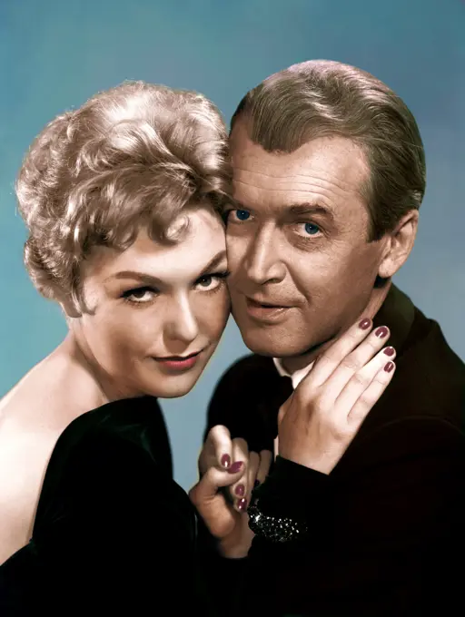 Kim Novak and James Stewart , Bell Book and Candle , 1958 directed by Richard Quine Columbia Pictures