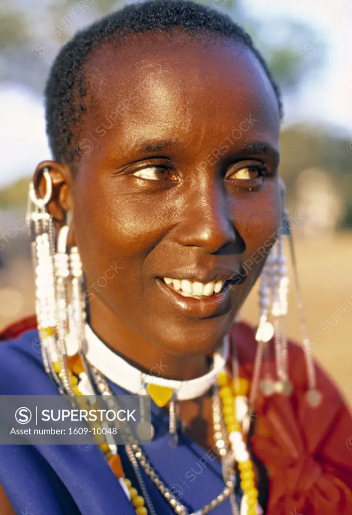 Portrait of Massai woman, Zanzibar, Tanzania