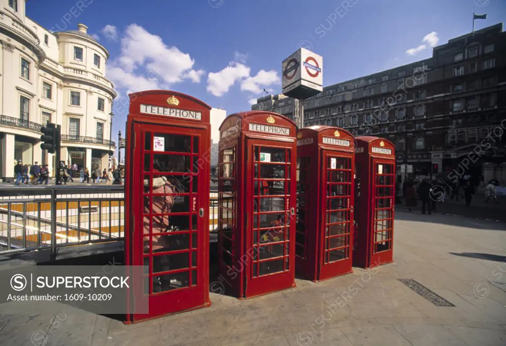Telephone Boxes, London, England