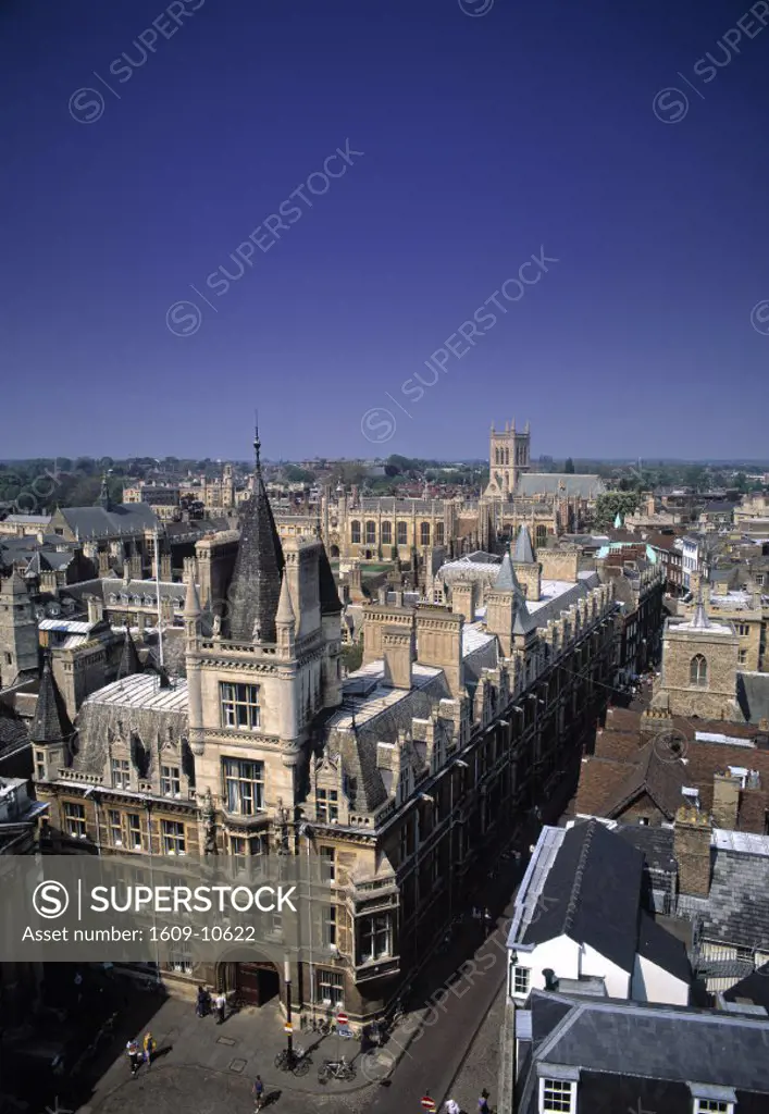 View over Cambridge, England