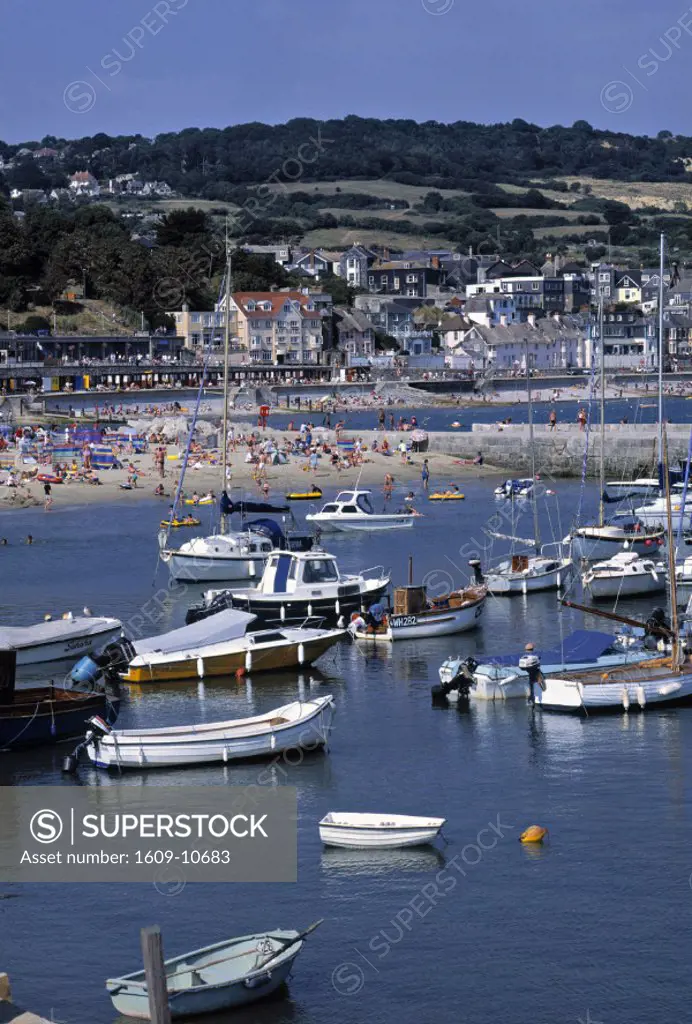 Lyme  Regis harbour, Dorset, England