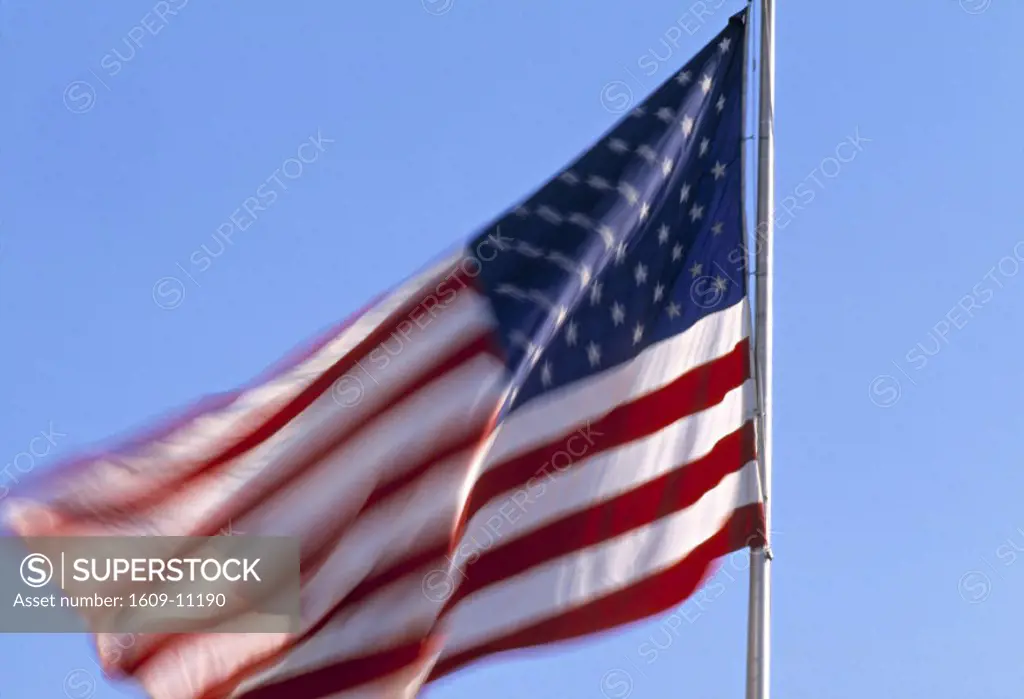 US Flag, Chicago, Illinois, USA
