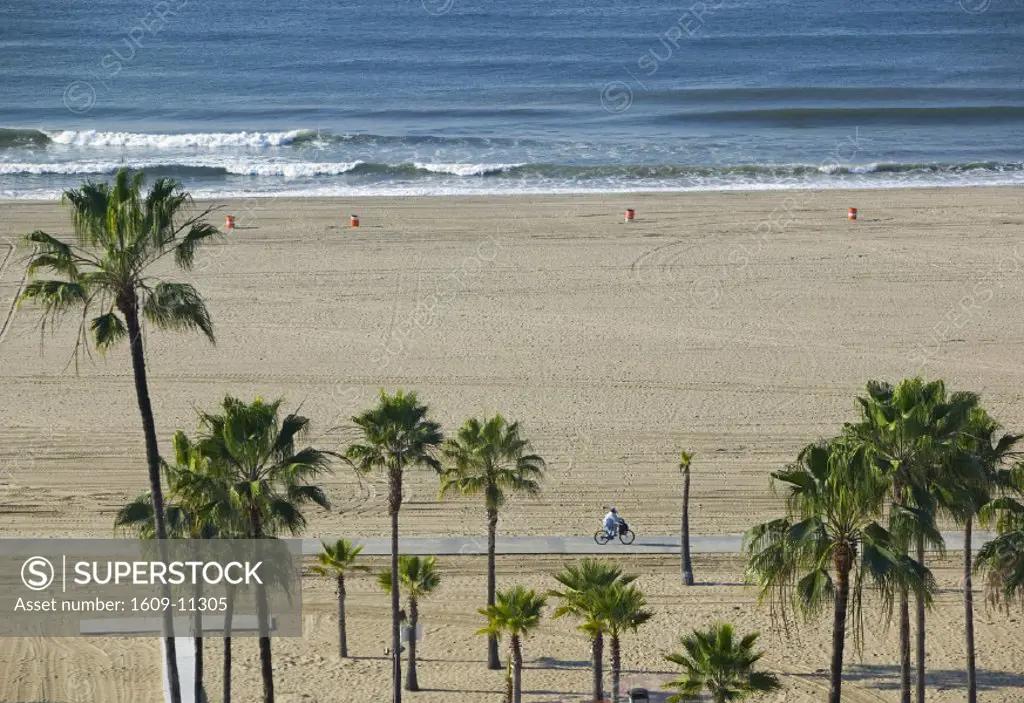 Beach at Santa Monica, Los Angeles, California, USA