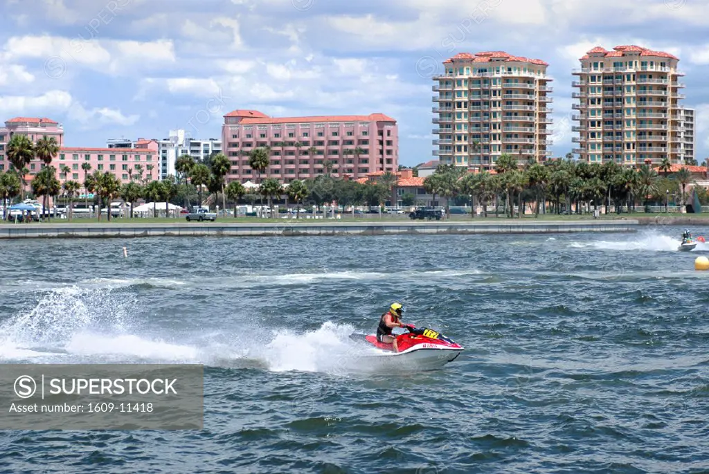 Hydroplaning, St. Petersburg, Tampa Bay, Florida, USA