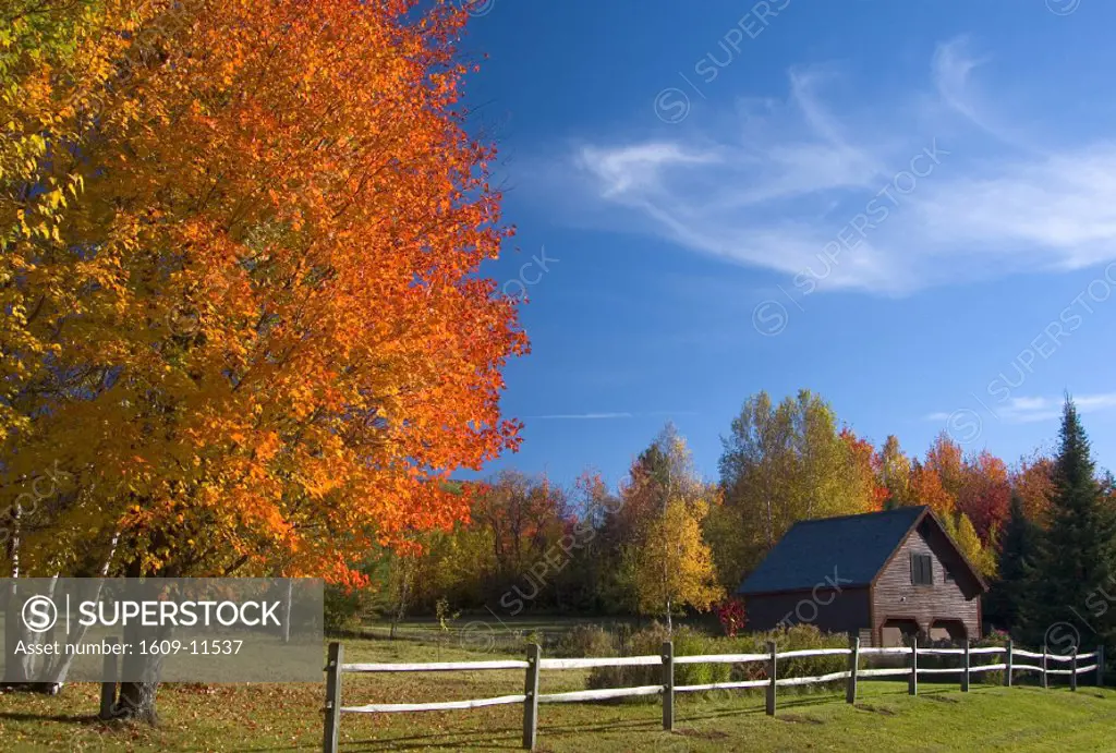 Farm nr. Stowe, Vermont, New England, USA