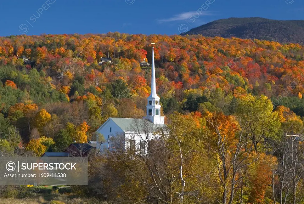 Church, Stowe, Vermont, New England, USA