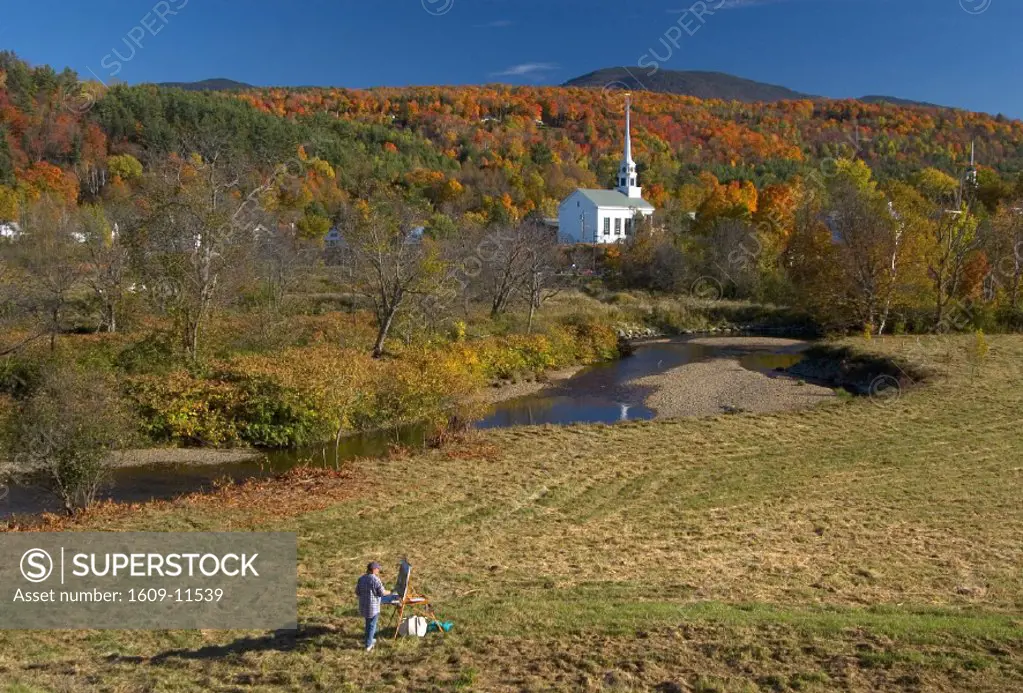 Church, Stowe, Vermont, New England, USA