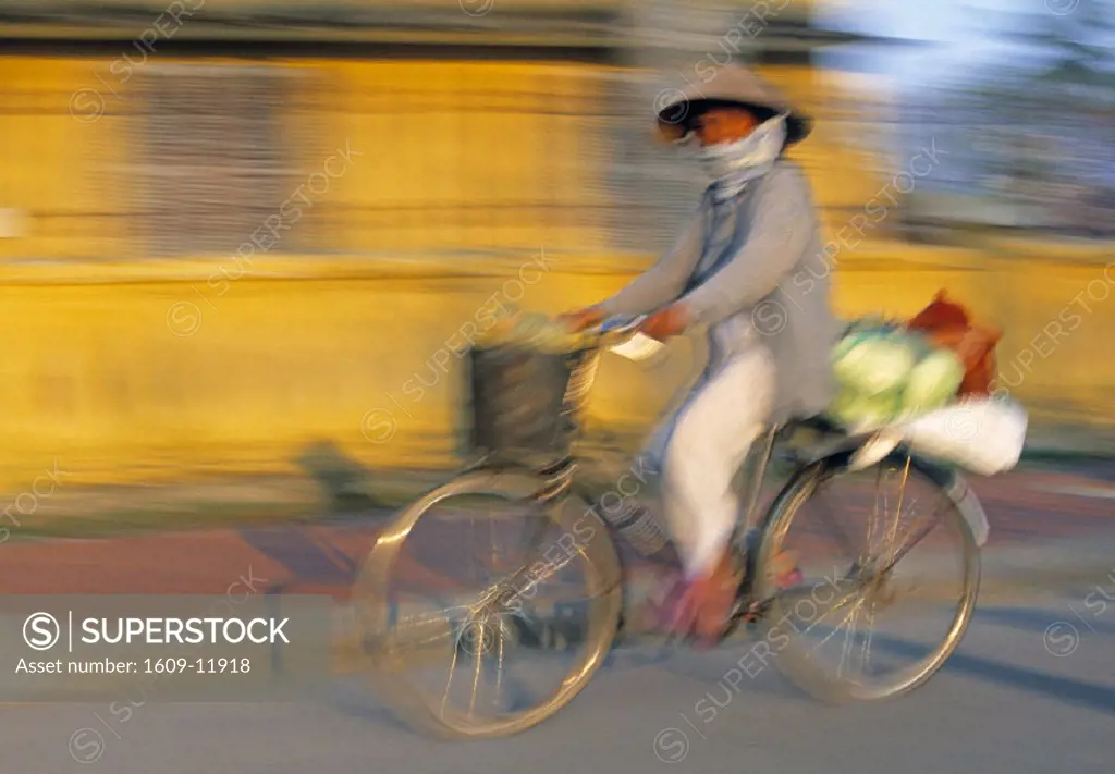 Cyclist, Hue, Vietnam