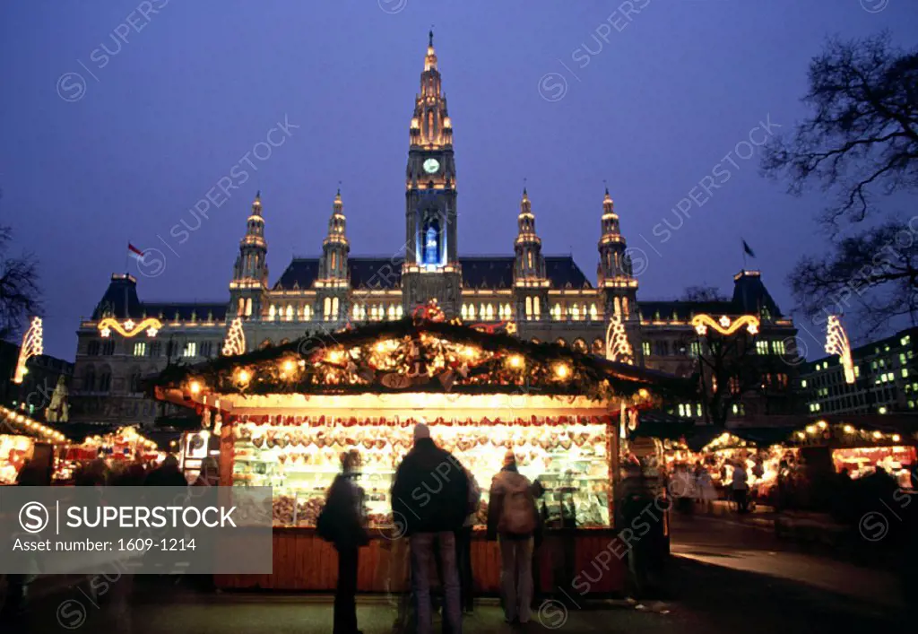Christmas Market, Rathaus, Vienna, Austria