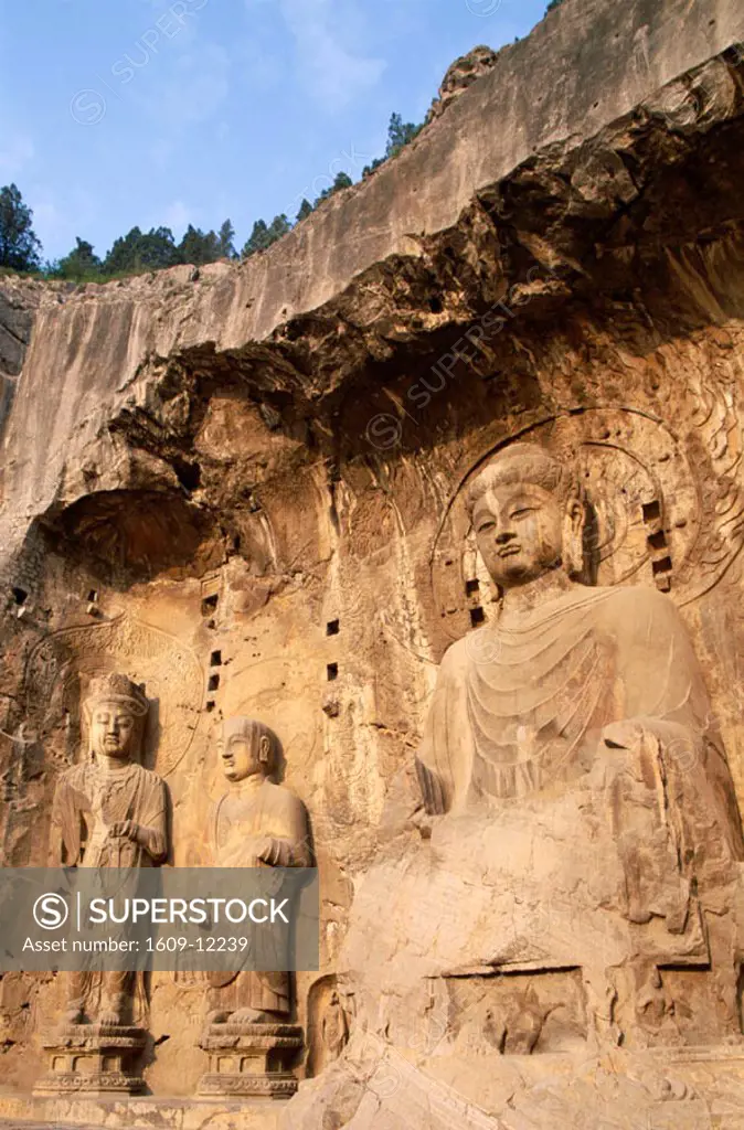 Longmen Buddhist Caves / Ancestor Worshipping Temple / Tang Dynasty, Luoyang, Henan Province, China