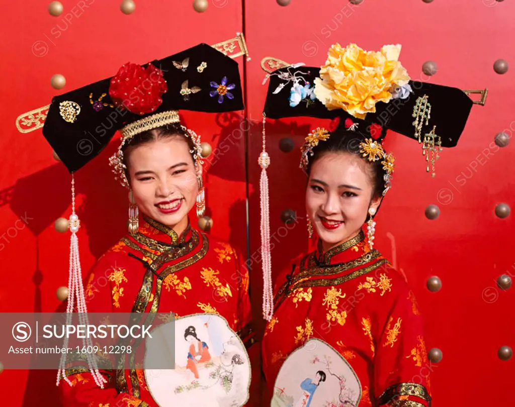 Women Dressed in Traditional Costume        , Beijing  , China