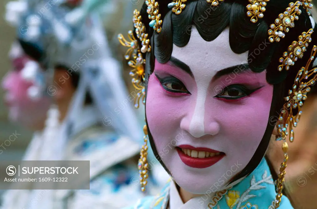 Chinese Opera (Beijing Opera) / Actor Dressed in Costume / Portrait, Beijing, China